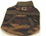 Velcro Closure Go Camouflage Water Resistant Dog Coat with Quilted Inner Lining (Green, Medium)