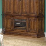 Hooker Furniture 327-55-181 Summit Ridge Corner Entertainment Stand in Medium Antique