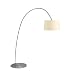 Arc Floor Lamp Lampshade: Khaki Linen Hardback