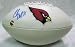 Chris Beanie Wells Autographed/Hand Signed Arizona Cardinals Team Logo Football
