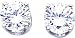 14K White Gold 2ct Round Diamond Stud Earrings New