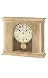 Seiko Westminster Chime Mantel Clock Light Brown Wood Case - QXQ022BLH