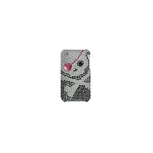 Iphone 3g 3gs Full Diamond Case Black Skull 1
