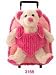 Search : Bear Luggage with Wheels, Plush Backpack with Wheels