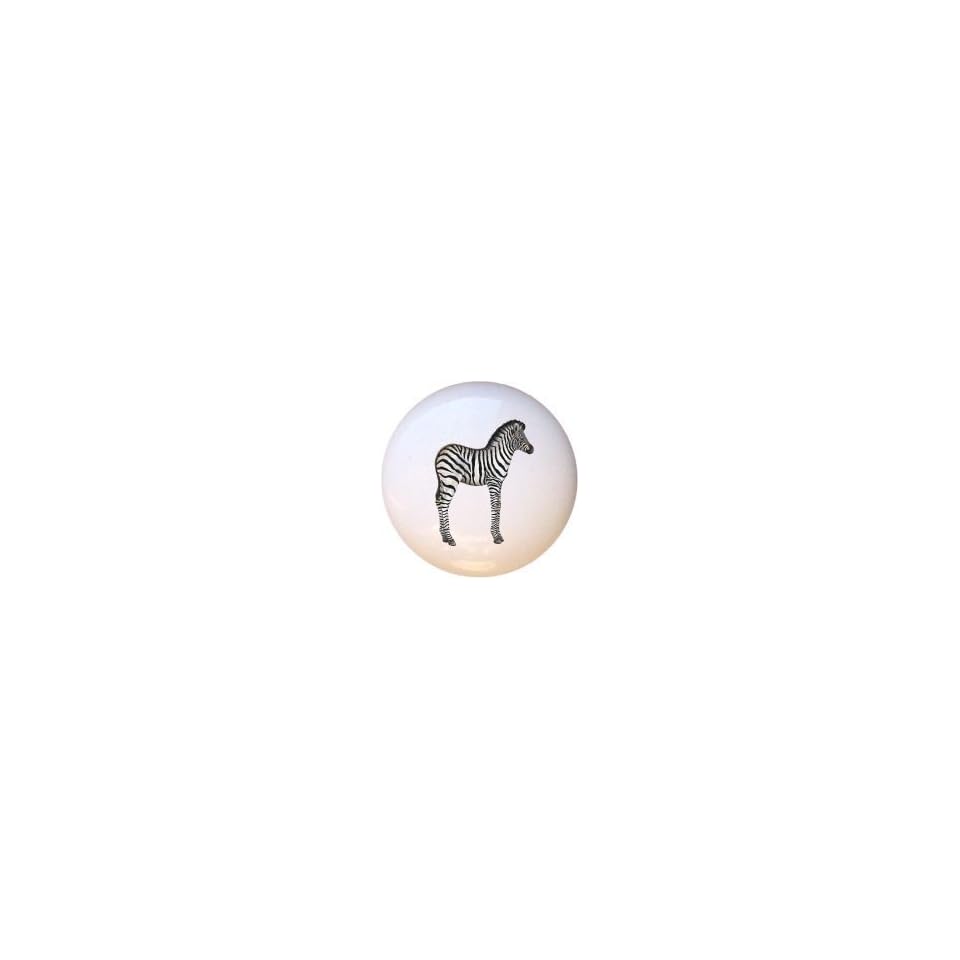 African Wildlife Safari Baby Zebra Drawer Pull Knob On Popscreen