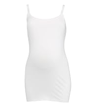 Maternity Nursing Longline Vest - White