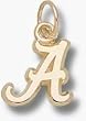 Univ Of Alabama Bb Script "A" 3/8" Charm/Pendant