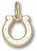 Indianapolis Colts "Horseshoe" 3/8" Charm - 14KT Gold Jewelry