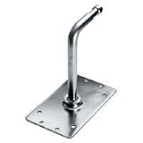 Avenger 90 Degree Chrome Baby Pin Wall Mounting Plate with a 5/8 Spigot