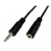 Cables Unlimited AUD-1000-25 3.5mm Male to Female Stereo Cable (25 Feet, Black)