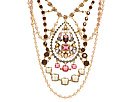 Carolee Color Cascade Bib Necklace