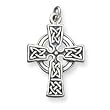 Sterling Silver Antiqued Celtic Cross with 20 Inch Chain