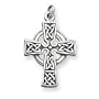Sterling Silver Antiqued Celtic Cross with 20 Inch Chain