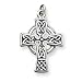 Sterling Silver Antiqued Celtic Cross with 20 Inch Chain