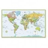 Rand McNally RM528959948 Rand McNally Full-Color 50 x 32 Laminated World Wall Map