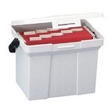 (Price/EA)Large File Box, Letter, 15x10x11-3/4, White Granite