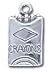 Crayons Solid Sterling Silver Charm