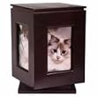 Classic Products Keepsake Pet Memorial Display, Large Rotating 6" x 9", Mahogany