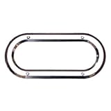 4 Pack of 6 Oval Chrome Grommet Covers for Truck and Trailer Lights by Global Parts