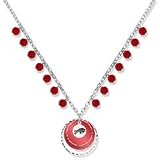 NFL Officially Licensed Buffalo Bills Game Day Necklace W/ Red Glass Bead