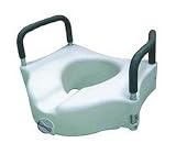 Locking Elevated Toilet Seat with Removable Arms