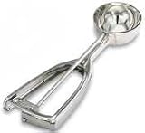 Disher, Size 70, stainless, universal squeeze hand