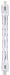 Sylvania 58865 500-Watt 120-Volt Tungsten Halogen Double-Ended T3 Quartz Lamp with Clear Finish (FCL), 1-Pack #500T3QCLRP(FCL)