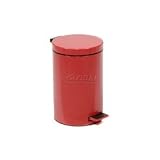 3-1 2 Gallon Step On Trash Can - Red by Global Industrial
