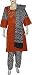 Printed Embroidered Salwar Kameez Cotton Summer Dress Multicolored Size L (slk319)