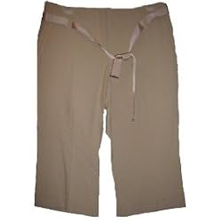 Women's Liz Claiborne Capri Pants Petite Sizes Audra Sits At Waist w/ Wide Leg