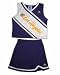 Los Angeles Lakers Girl's Two Piece Cheerleader Uniform Set (Sizes 7-16) from Adidas