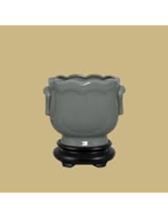 Kitchen: Celadon Porcelain Cachepot - East Enterprises