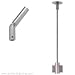 12 inch rigid connecting standoff for sloped ceilings