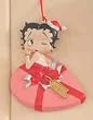 Betty Boop in Pink Heart Christmas Gift Ornament