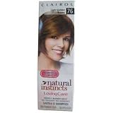 Clairol Natural Instincts Loving Care Color, 076 Light Golden Brown (Pack of 3)