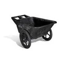 Rubbermaid Commercial Prod 7.5Cuft Blk Hd Whl Cart 5642 Farm Carts and Wagons