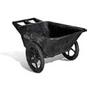 Rubbermaid Commercial 7.5Cu Ft Big Wheel Utility Cart 5642-00-BLA