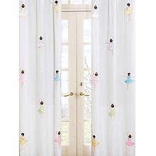 Ballet Dancer Ballerina Window Treatment Panels - Set of 2