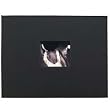 Kolo Newport, Post Bound Scrapbook Inkjet Page Album, 8.5"" X 11" (Black Cover - Soft Black Pages)