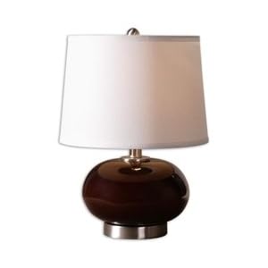 Uttermost Clayton Burgundy Glass Table Lamp