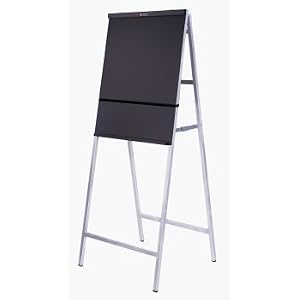 Dalite A-frame Easel Heavy Duty Non-folding Black/silver Anodized - Dalite 77755