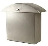 Monet Wall Mount Mailbox - Silver Finish