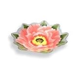 Peggy Karr Pink Peony Flower Shaped Bowl 17-in.