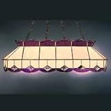 Click here to buy Z-Lite Tiffanies Tiffany Style - Island/Billiard Light w/ White  Burgundy Glass 18 - 58004-42/580 by .