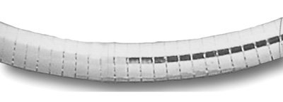 8 6mm Domed Omega Bracelet
