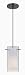 Lite Source LS-19772 Jaden Pendant Lamp, Black with Frost Inner And Clear Outer Glass