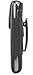 Iphone 5 With Skin Vertical Style Slide In With Flap Case Made In Genuine Leather With Magnetic Closure And Removable Swivel Clip Black