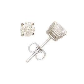 3/4 ct.tw Round Diamond Solitaire Earrings in Platinum by 