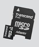 Transcend 4 GB microSDHC Class 2 Flash Memory Card TS4GUSDHC2E (Black) - Frustration Free Packaging