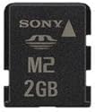 2GB Sony - Memory Stick Micro M2 Speicherkarte für Sony 
EricssonHandy W380i / W52S / W580c / W580i / W610c / W610i / W660 / 
W700i /W710c / W710i